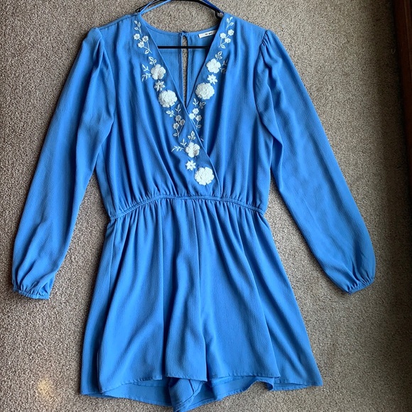 Francesca's Collections Pants - Francesca’s Long Sleeve Romper